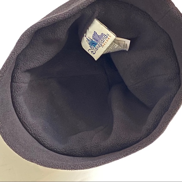 Disney Disneyland black fleece Mickey Mouse 3D ears warm hat - Picture 4 of 6